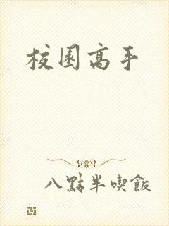 校园高手封面