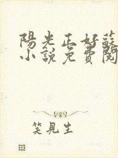 阳光正好苏玥玥小说免费阅读