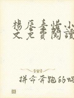 杨辰秦惜小说全文免费阅读最新