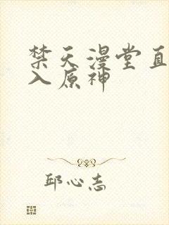 禁天漫堂直接进入原神封面