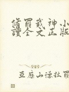 修罗武神小说阅读全文正版