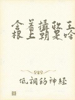 含着摄政王的紫根上朝是啥小说