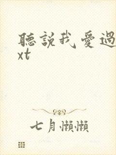 听说我爱过你txt