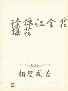 徐锦江金花瓶楷梅花