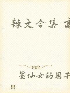辣文合集 高h