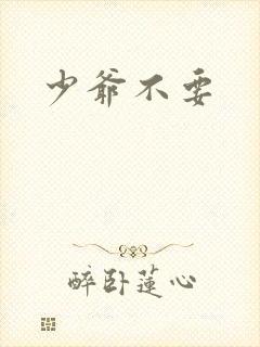 少爷不要