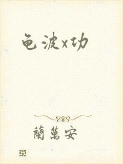 龟波x功封面