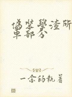 伪装学渣所有开车部分
