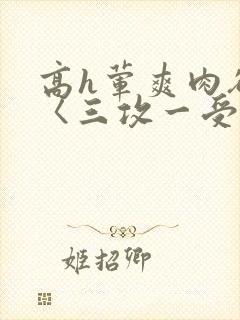 高h荤爽肉欲文〈三攻一受封面