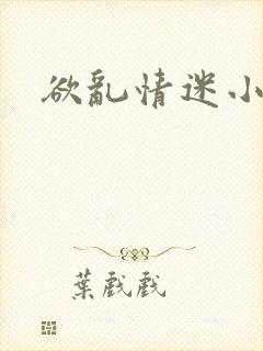 欲乱情迷小说