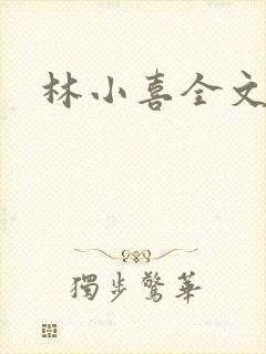 林小喜全文阅读封面