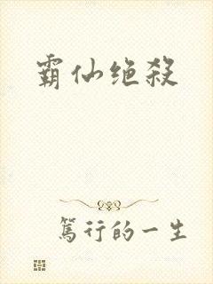 霸仙绝杀封面