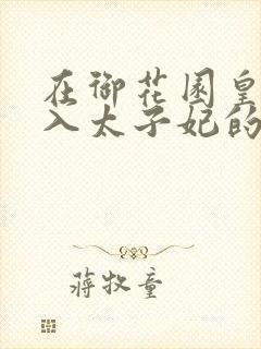 在御花园皇上进入太子妃的小说封面