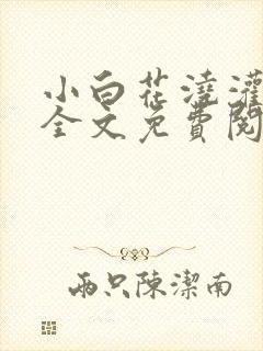 小白花浇灌日常全文免费阅读