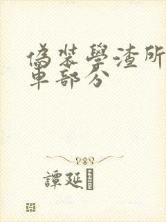 伪装学渣所有开车部分