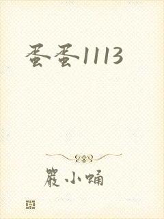 蛋蛋1113封面