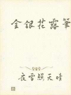 金银花露笔趣阁