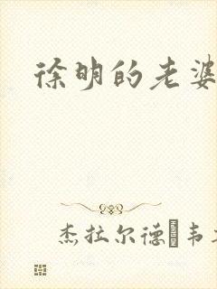 徐明的老婆封面