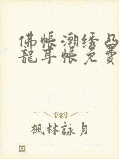 佛帐潮绣凸浮双龙耳帐免费封面