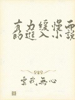 有力缓慢而坚定的进入小说