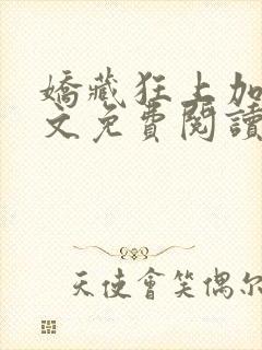 娇藏狂上加狂全文免费阅读笔趣阁