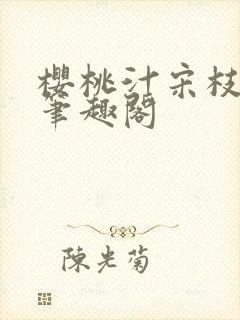 樱桃汁宋枝江野笔趣阁