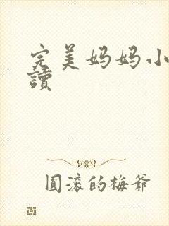 完美妈妈小说阅读
