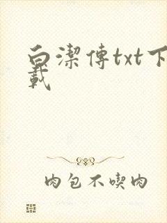 白洁传txt下载