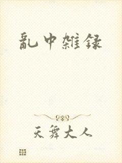 乱中杂录