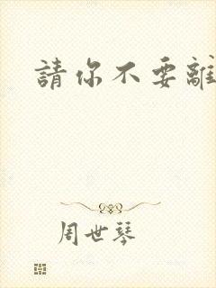 请你不要离开我