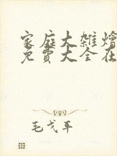 家庭大杂烩小说免费大全在线阅读封面