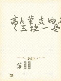高h荤爽肉欲文〈三攻一受