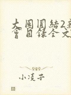 大团圆结2亲情会目录全文阅读视频