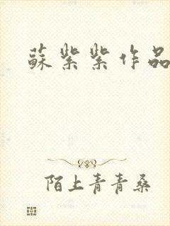 苏紫紫作品封面