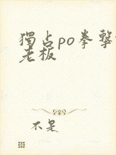 独占po拳击馆老板