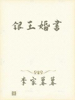 银王婚书封面