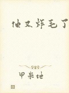 他又炸毛了