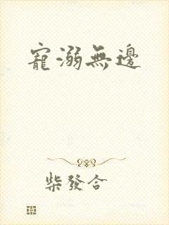 宠溺无边封面