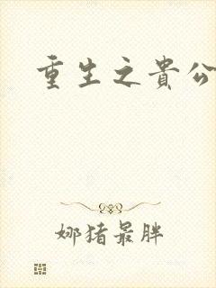 重生之贵公子
