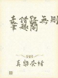 走错路无删减版笔趣阁封面