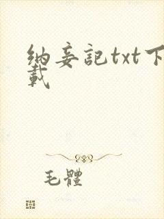 纳妾记txt下载