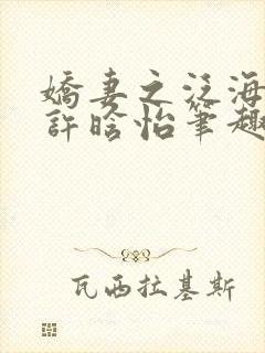 娇妻之泛海之舟许晗怡笔趣阁