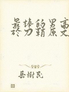 最棒的男高中生于刀鞘原文阅读
