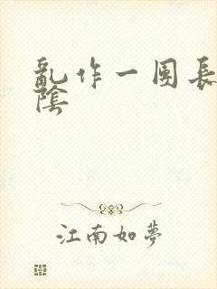 乱作一团长日光阴封面
