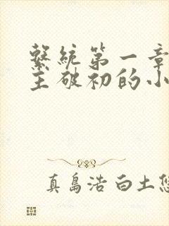 系统第一章给宿主破初的小说