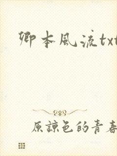 卿本风流txt