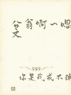 公翁啊～嗯啊h文