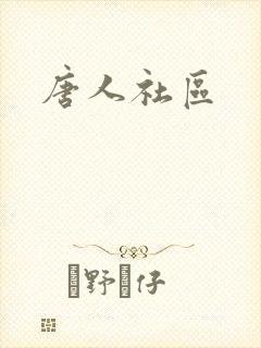 唐人社区封面