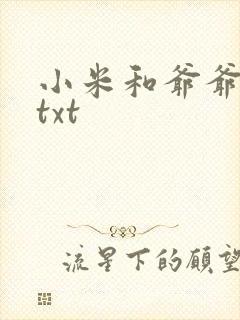 小米和爷爷全篇txt封面