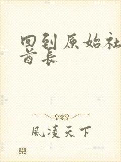 回到原始社会做酋长